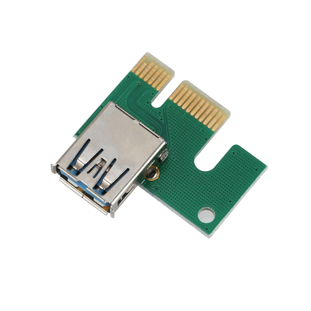 60 см PCI Express E 1X на 16X Riser Card Adapter PCIE удлинитель + USB 3 0 кабель SATA 4Pin IDE Molex шнур питания LFX