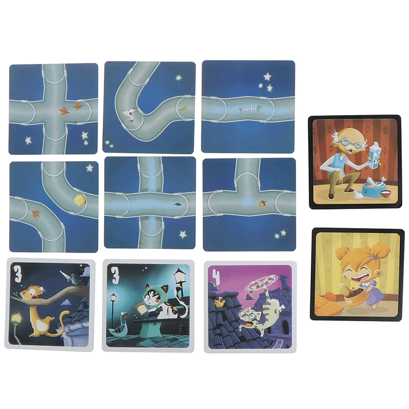 Family Funny Entertainment Board Game Werewolf And Cat Tarot Card Deck English Fun Playing Cards Gift Box | Спорт и развлечения