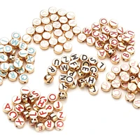26pcslot 8mm double face letter charms alphabet lnitial letter letter beads alphabet spacer bead for jewelry making bracelet