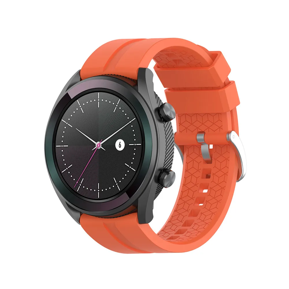 Ремешок силиконовый для Huawei Watch GT 42 мм 46 мм/Samsung gear s3/Amazfit GTR 47 сменный спортивный