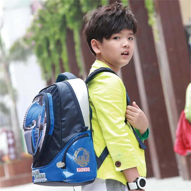 Трансформеры новый мальчик мультфильм школьный портфель с анимэ большой емкости