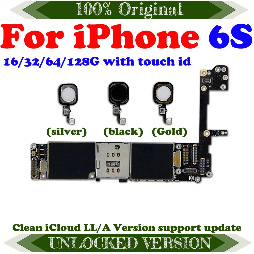 Материнская плата 16 ГБ 32 64 Гб 128 для iPhone 6S iOS система бесплатно iCloud поддержка