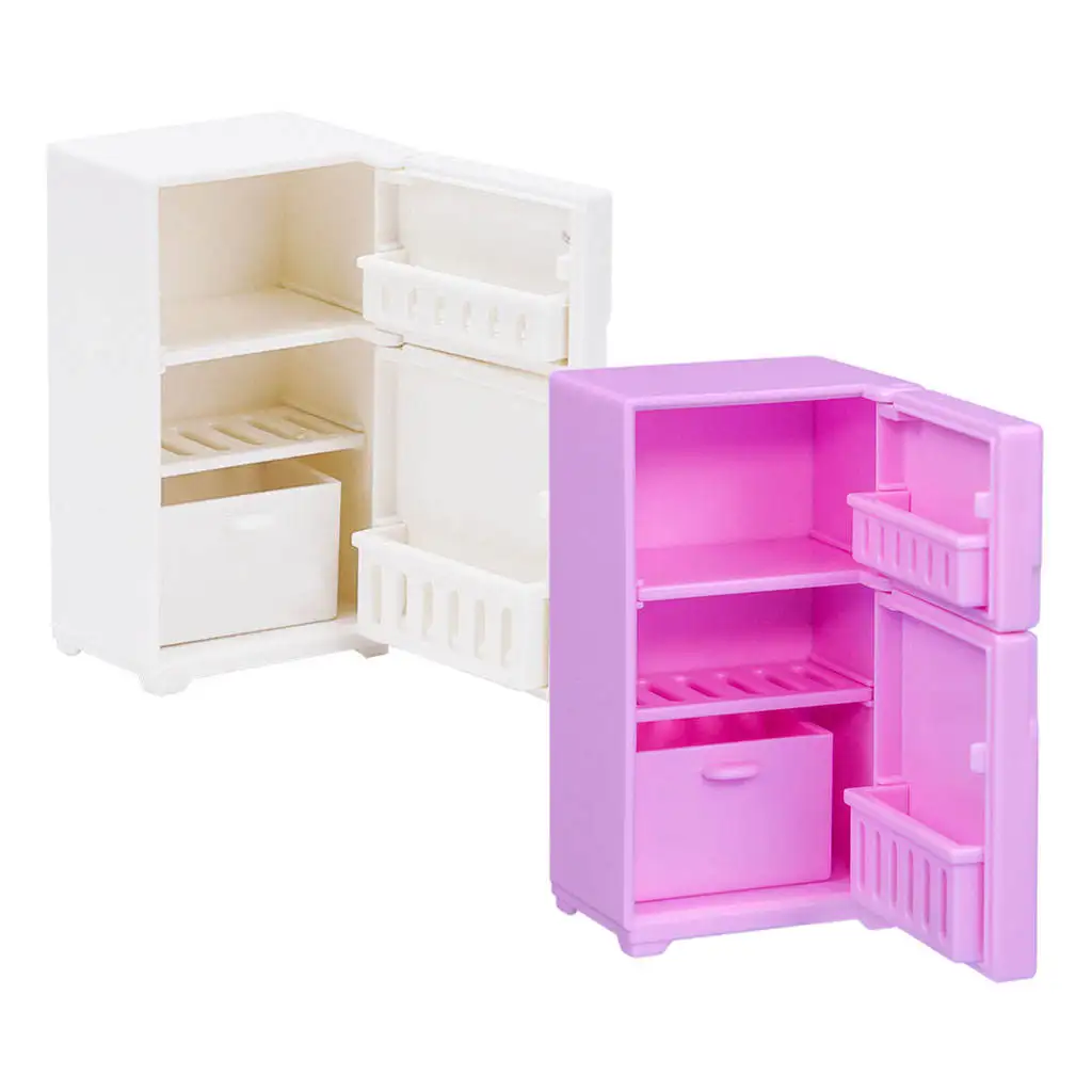 

Мини-холодильник, украшение, модная модель мебели для кукольного домика 1:6