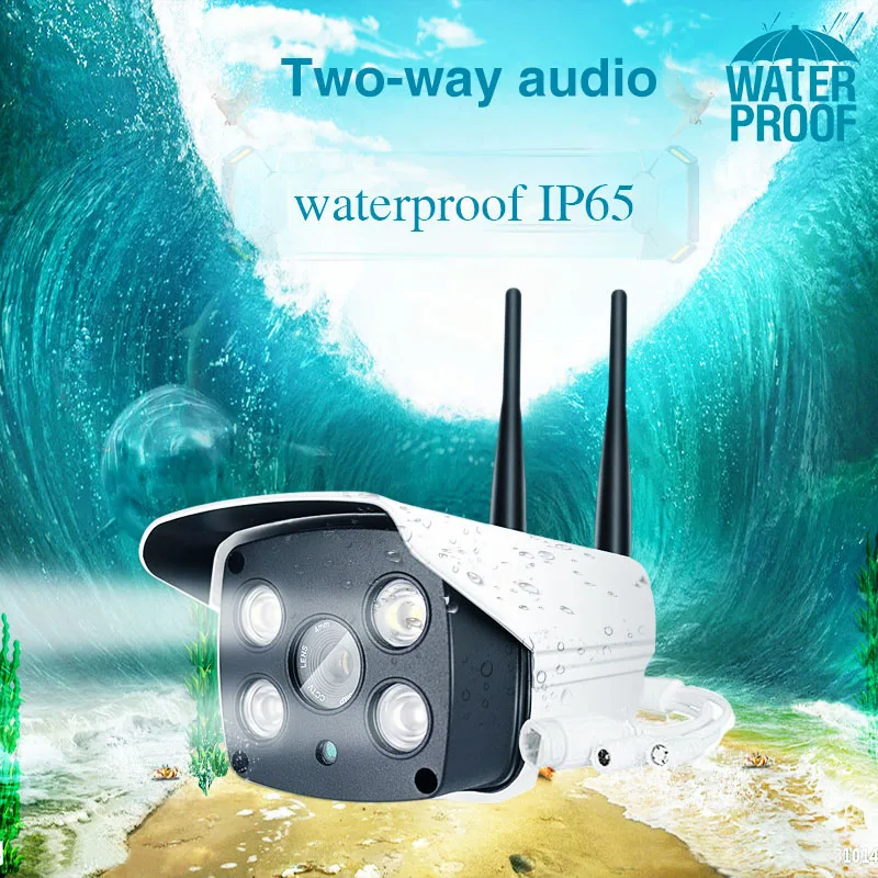 Наружная Wi Fi IP камера 1080P 720P с цветным ночным видением для обнаружения движения