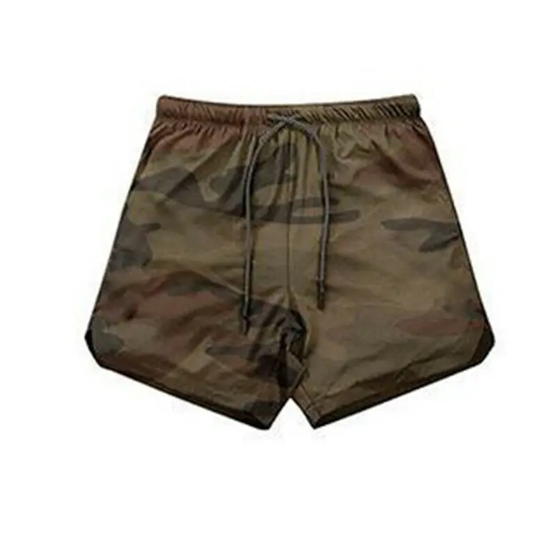 Camouflage Мужская Спортивная тренировка Бодибилдинг летние шорты для тренировок в фитнес-зале короткие брюки - Цвет: Camouflage