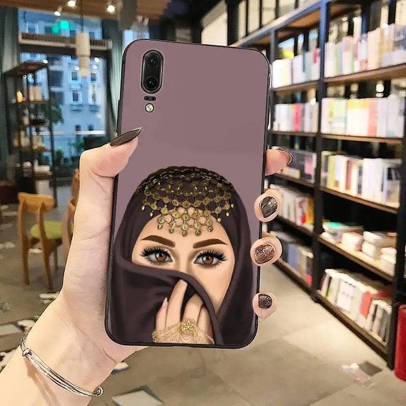 

Muslim Islamic Gril Eyes Arabic Hijab Girl Phone Case For Huawei honor Mate P 10 20 30 40 Pro 10i 9 10 20 8 x Lite