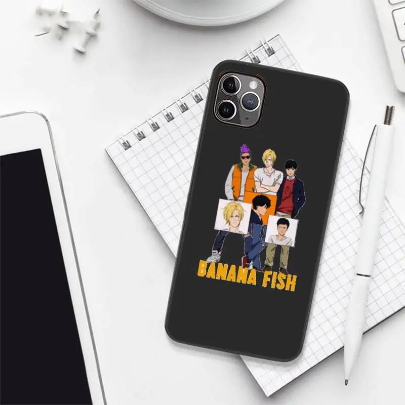 

banana fish Phone Case for iPhone 12 11 mini pro XS MAX 8 7 6 6S Plus X 5S SE 2020 XR
