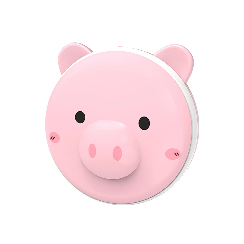 

Net Red with Piggy Make-up Mirror Led Fill Light Warm Hand Treasure Student Female Mini USB Charging Portable Warm Baby Lovely