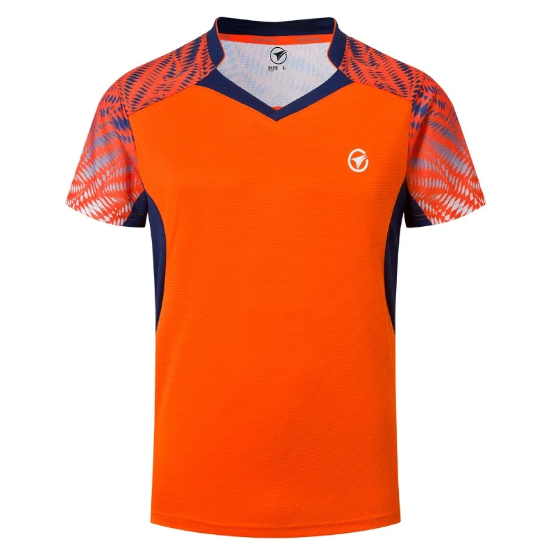 Новые рубашки для бадминтона с коротким рукавом мужчин и женщин настольного