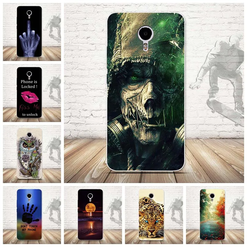 Мягкие 3D чехлы из ТПУ для Funda Meizu M3 Note/синие очаровательные Чехлы Note3 защитный