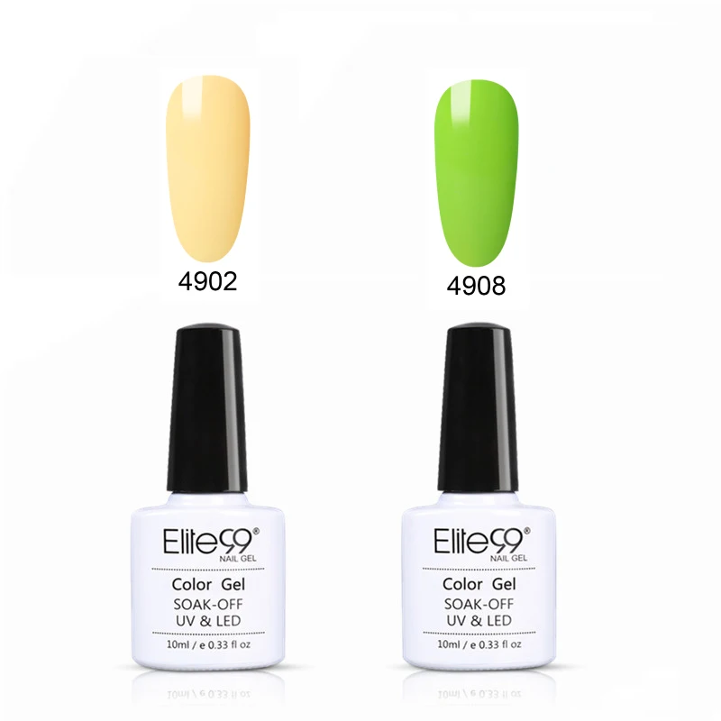 Elite99 10 мл Макарон Гель 4 шт./компл. лак для ногтей гель uv Vernis Гель-лак удаляющийся замачиванием Гель-лак для ногтей для укрепления Led Лак для ногтей искусства - Цвет: C012