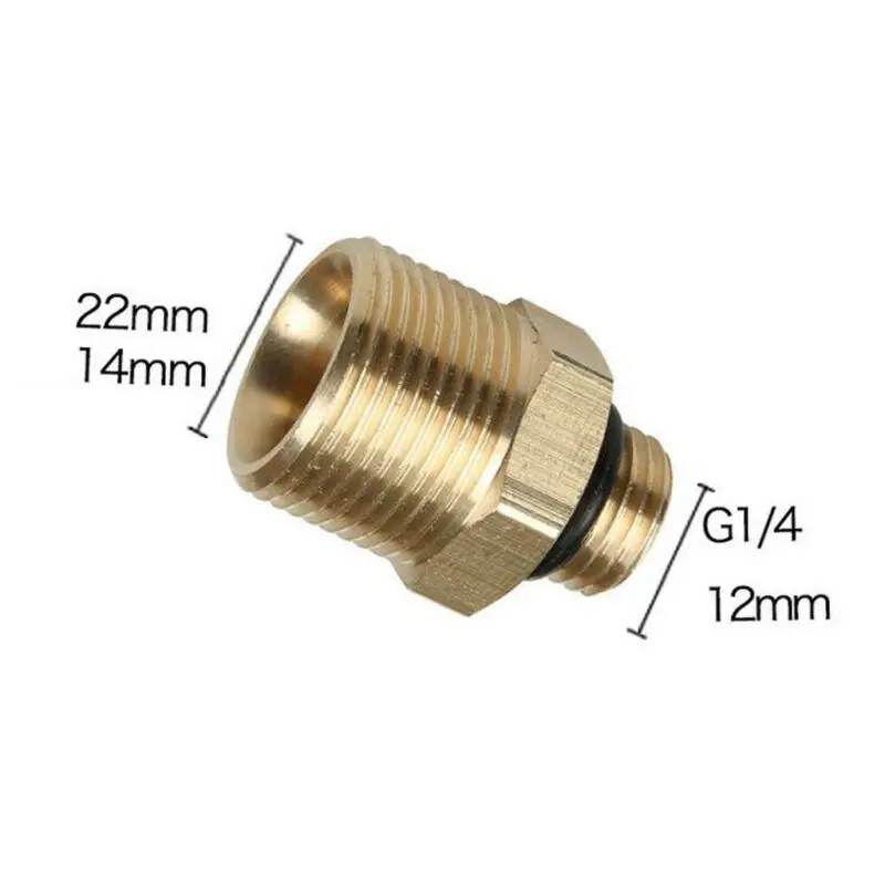 

Adapter Coupler Set 5000PSI Swivel Attachment Fittings Replacement Outdoor 1/4" QD M22-14 male M22-14 swivel 1/4" plug fittings