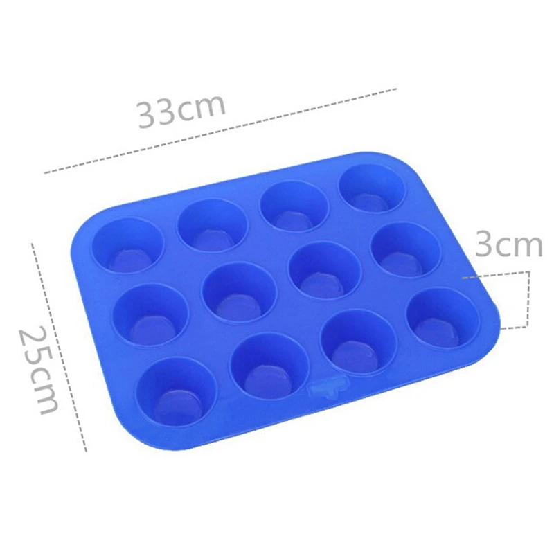 Силиконовая посуда для выпечки кексов 12 чашек|Принадлежности выпечки| |