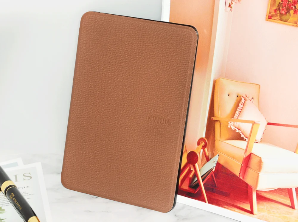 Тонкий смарт-чехол-книжка из искусственной кожи чехол Чехол для Amazon Kindle Paperwhite 4+ Экран защитная пленка+ стилус