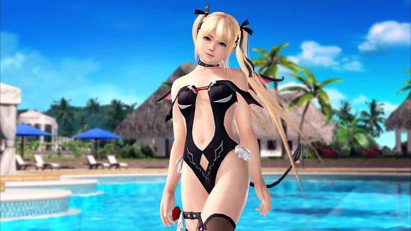 

Custom made/size Marie Rose Little Devil Swimsuit Cosplay Costume sexy swimwear sexy lingeries