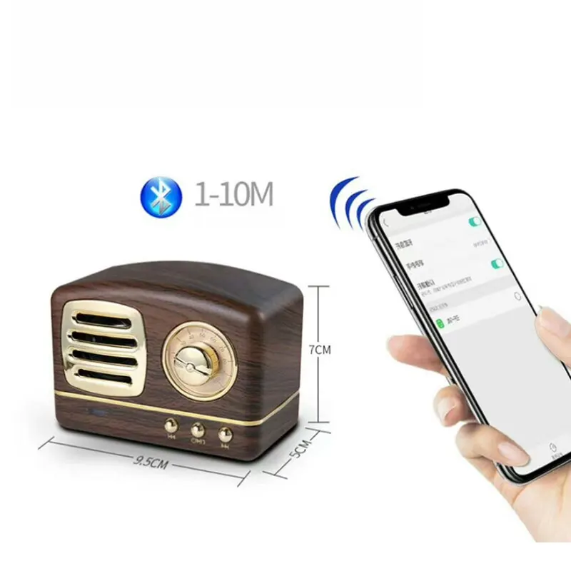 Jeasung HM11 Bluetooth динамик ретро s Саундбар мини колонки Бумбокс 3D стерео HiFi Звук TF |