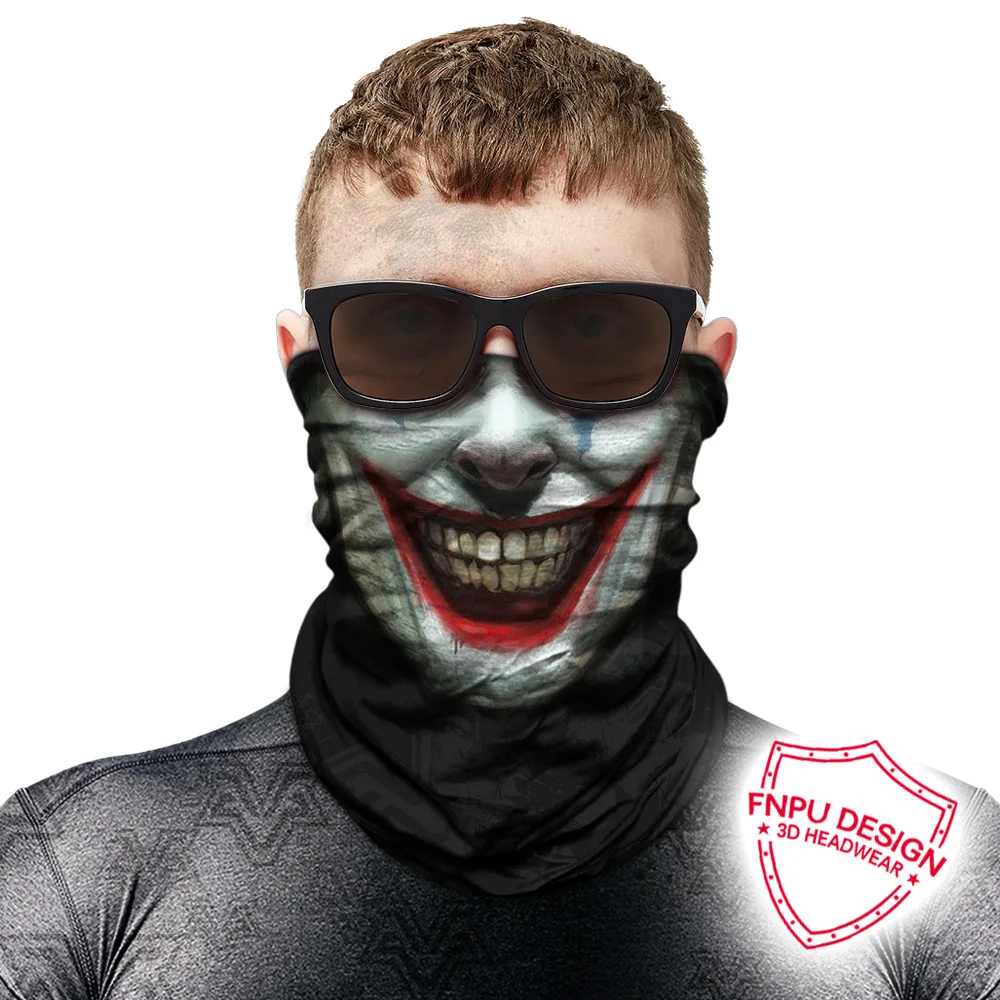 Джокер аниме-Толстовка Череп бесшовный Балаклава спортивный шарф Heaewear Открытый банданы Велоспорт Пешие прогулки маска для рыбалки шеи Gaiter