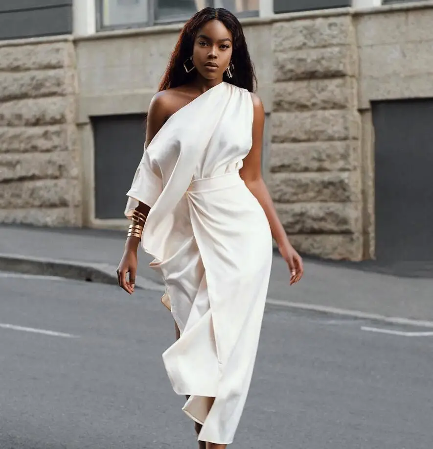 Женское длинное золотистое платье Bogeda элегантные вечерние платья весна-лето 2019 |