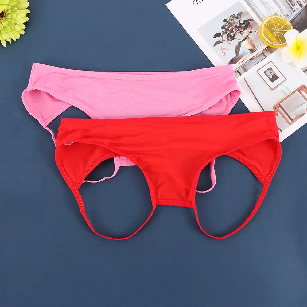 Новейшие цветные женские сексуальные трусики с открытой ягодицей и спиной
