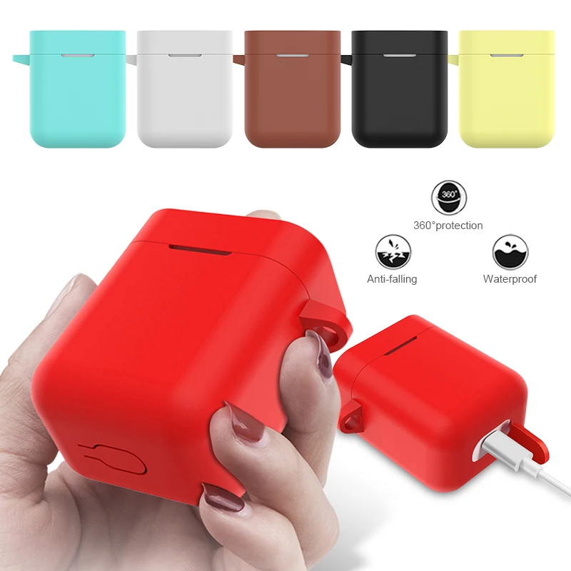 SiliconeEarphoneCaseforXiaomiAirdotsProAirWirelessHeadsetProtectiveCaseForXiaomiAirTWSHeadsetAccessories | Электроника
