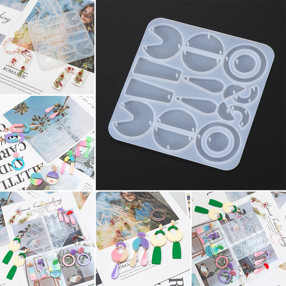 Рождественские серьги бусины искусственная смола силиконовая форма ручной