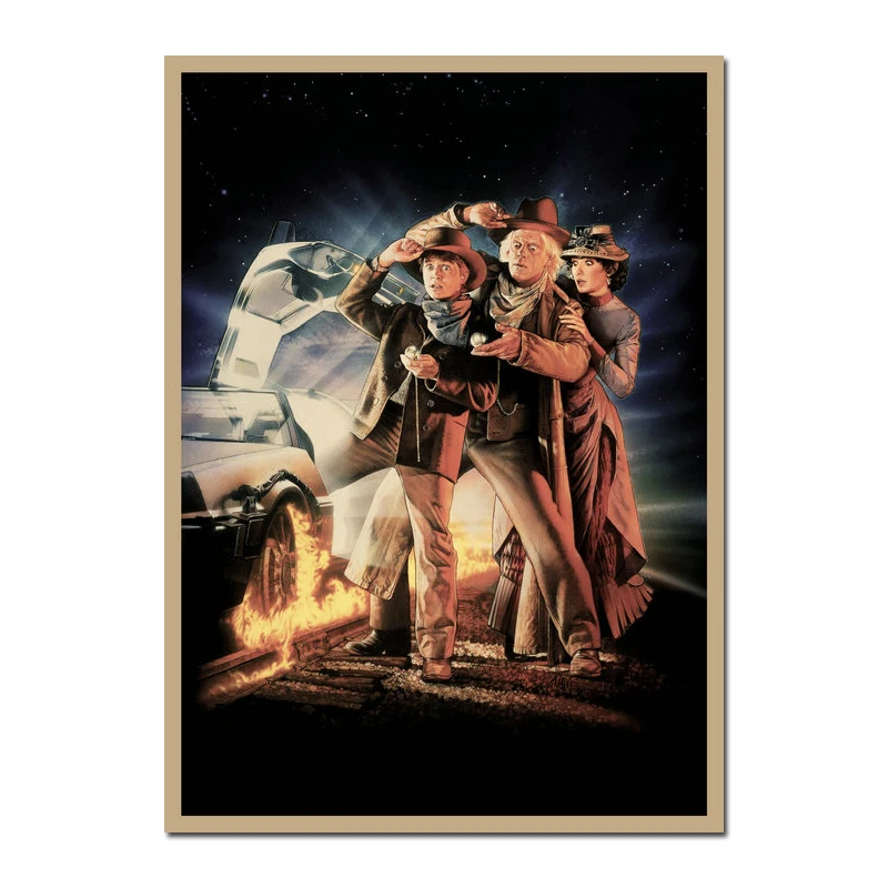 Художественная печать на холсте Назад в будущее 1 2 3 популярный фильм Ретро