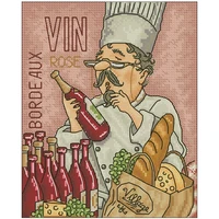 red wine and bread patterns counted cross stitch 11ct 14ct 18ct diychinese cross stitch kits embroidery needlework sets