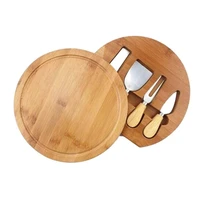 bamboo cheese board cutlery knif set with slide out cooking drawer knife tools cut 4 scoop slicer cheese cheese fork knives y3o4