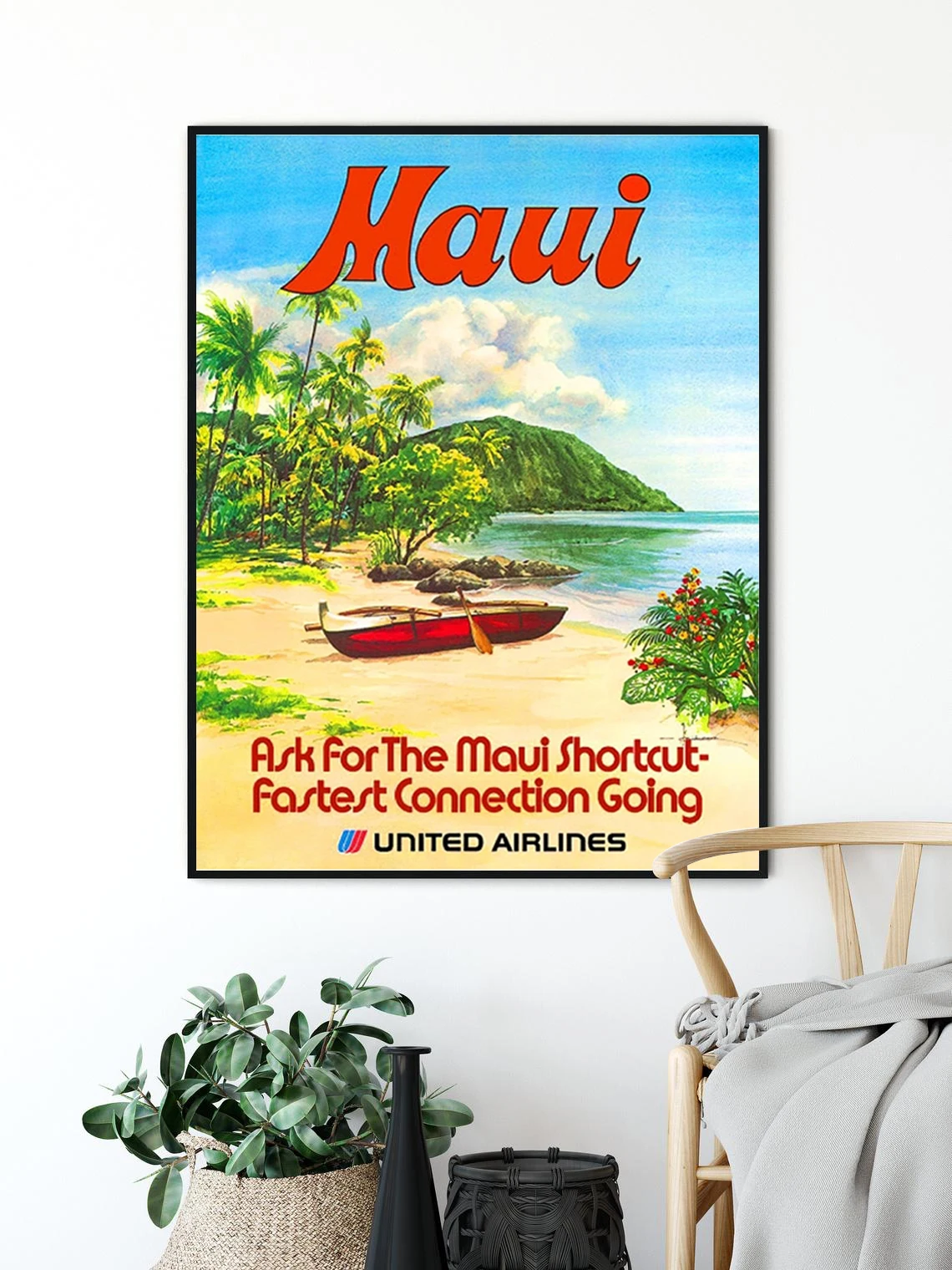 Постер для путешествий maui живопись путешествие Настенный декор | Дом и сад