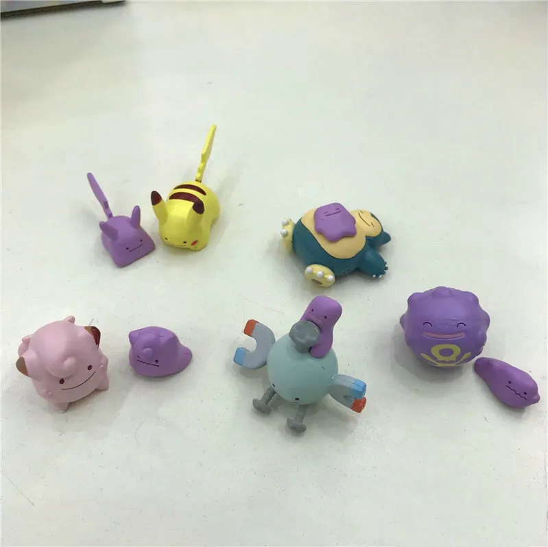 TAKARA TOMY 5 шт./компл. Покемон Пикачу Snorlax Pocket Monster Аниме фигурки героев модель игрушки