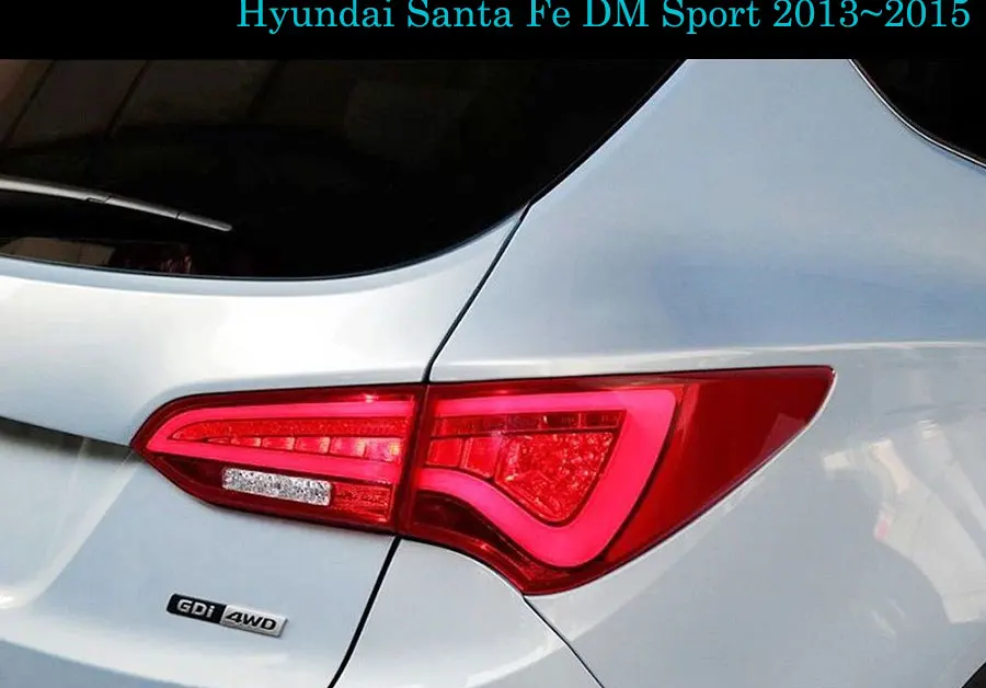 Светодиодный задний светильник s Для Santa Fe DM Sport 2013~ светодиодный задний фонарь сигнальный тормозной задний светильник