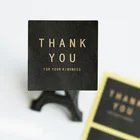 60 шт Черный квадрат Бумага этикетка наклейка спасибо выпечки Упаковка мешок для печенья украшения Наклейка для запечатывания упаковочной пользу стикер