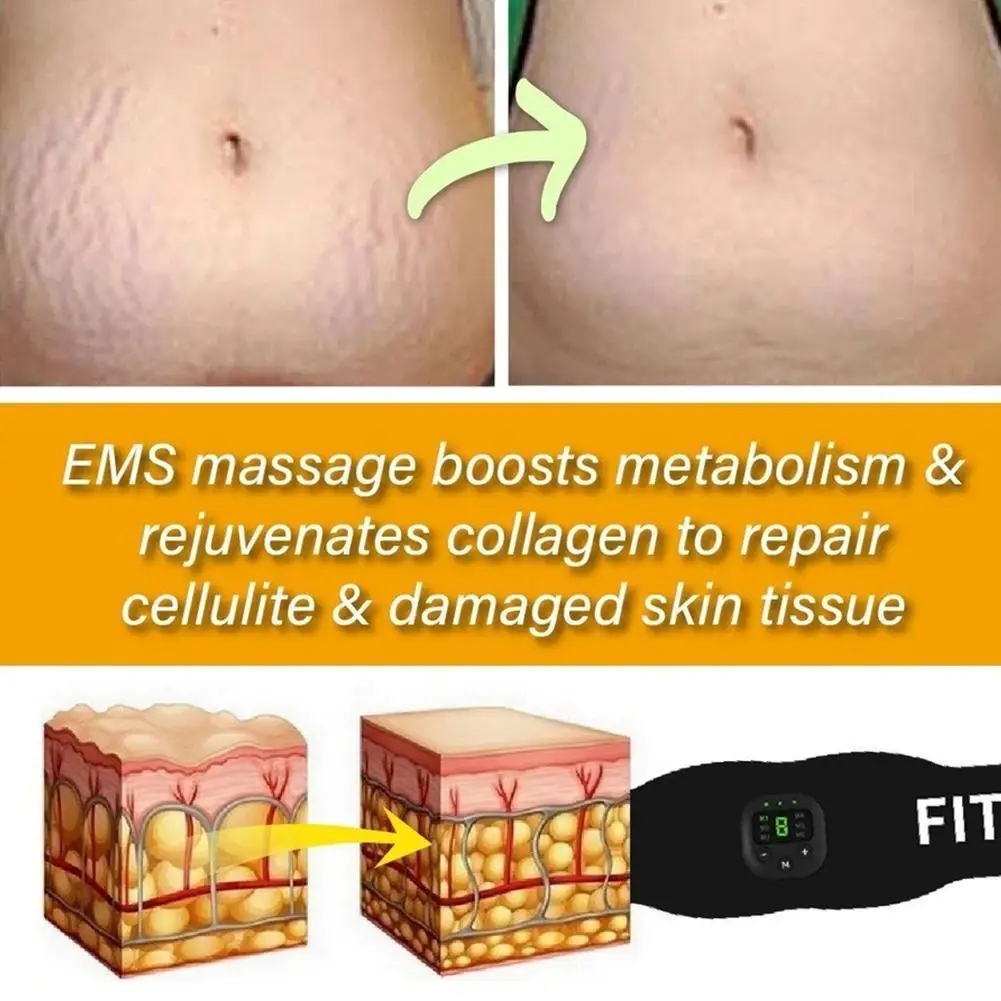 

Wireless Muscle Stimulator Trainer Smart Fitness Abdominal Weight Unisex Belt Body Stickers Slimming Electric Training Loss Z1B7