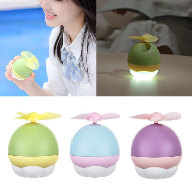 

Portable Mini Handheld Hanging Fan USB Rechargeable with Night Light for Travel Outdoor Activities Camps Hiking Climbing
