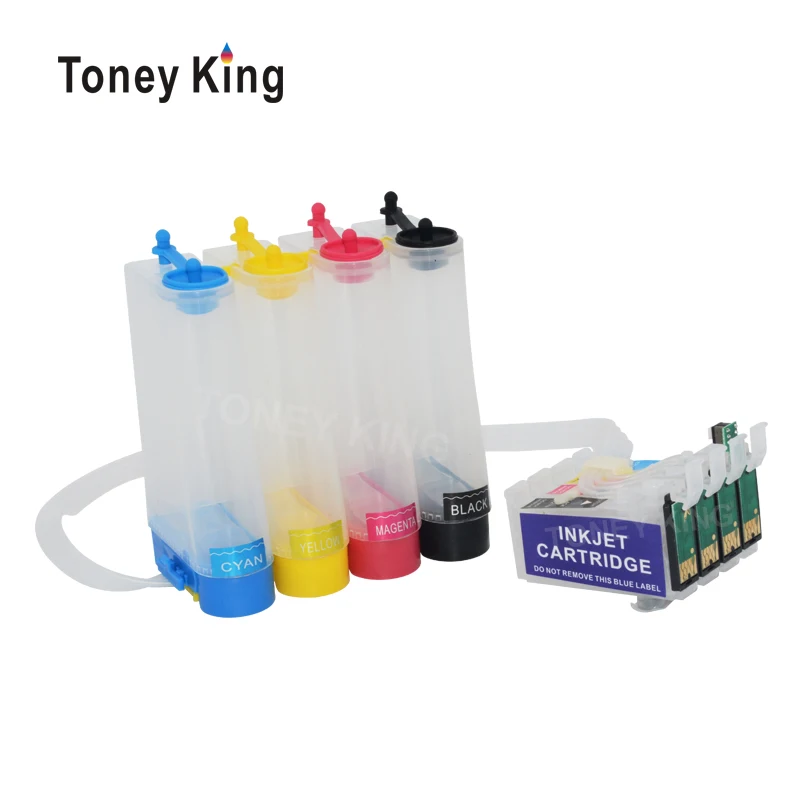 

Toney King Ciss Ink System For Epson T0711 Continuous Ink Supply Tank For Epson Stylus D120 DX7400 DX7450 DX8400 DX8450 Printer