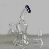 8 inches glass hookah waterpipe pipe comes with 1pc 14mm bowl