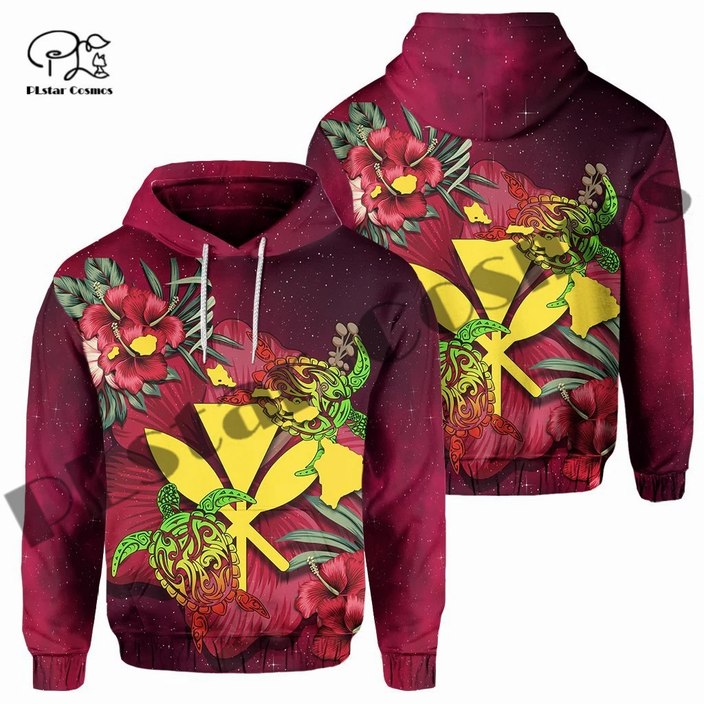 PLstar Cosmos 3DPrint Newest Tribe Flower Hawaii Funny Unique Harajuku Streetwear Unisex Hoodie/Sweatshirt/Zip Hawaii W-17