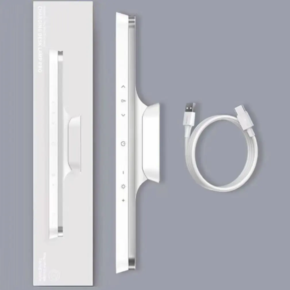 

LED Desk Lamp Hanging Magnetic Table Lamp for Study Cabinet Light USB Rechargeable Stepless Dimming Dormitory Night light