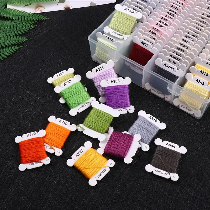 1 коробка 80 цветов вышивка нить DIY хлопок многоцветная пряжа для шитья набор с
