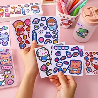 cute cartoon journal stickers student children small stickers cutting free decorative material stationery stickers