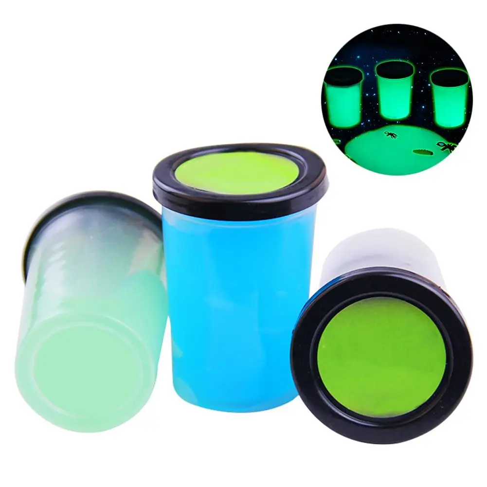 

Halloween Spider Luminous Slime Glow In The Dark Children Clay Toy Prank Prop