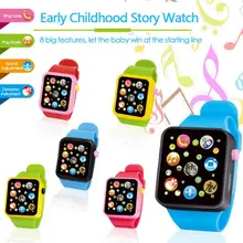 6 Color Children's Rubber Digital Watch Analog Smart Watch Educational Toy Multifunctional Touch Scr