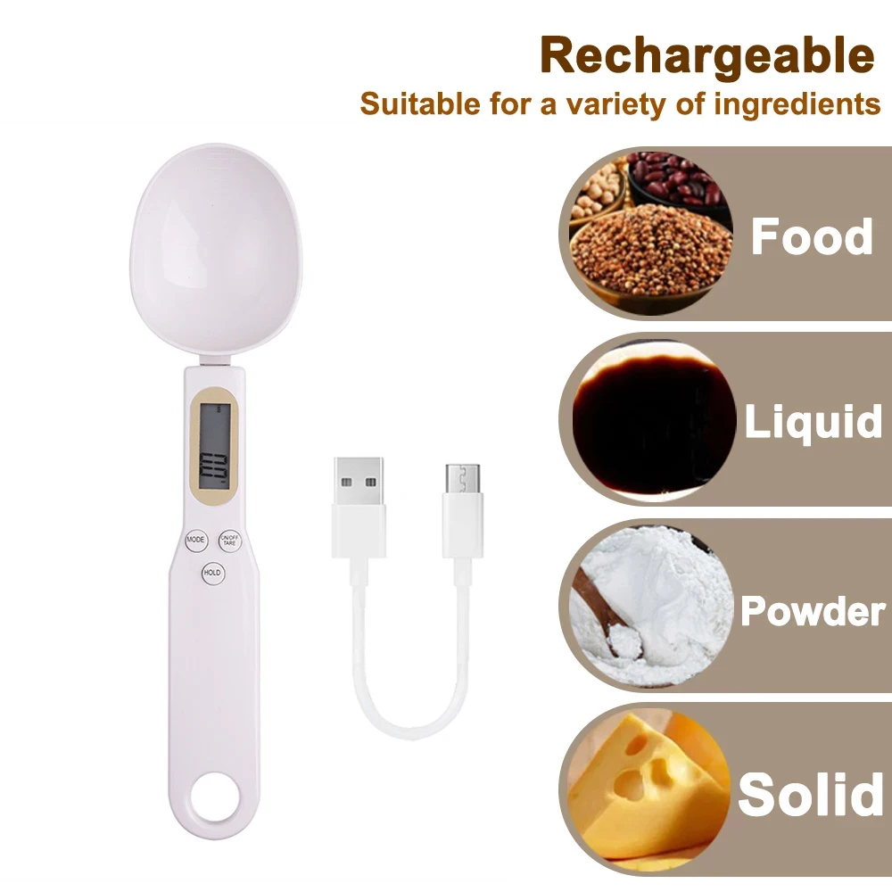 

Household Kitchen Measuring spoon Electronic Digital 500g/0.1g Spoon Scale Milk Powder Medicine Weighting Spoon Kitchen Tool