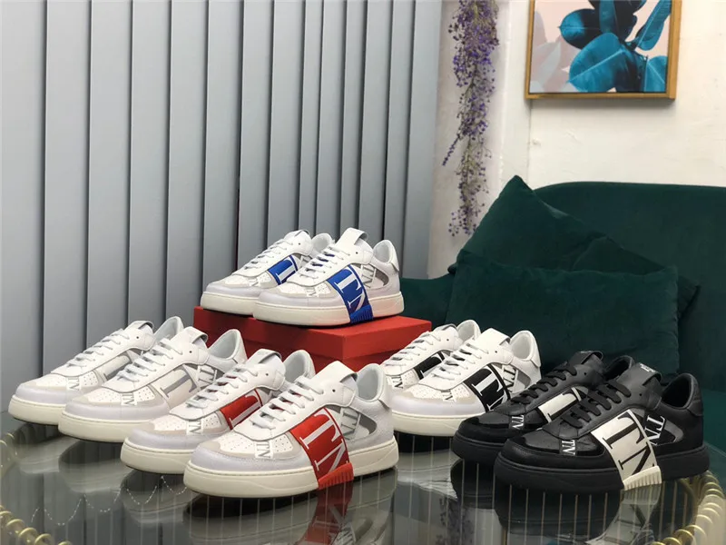 

2021 New Top Quality Designer Brand Mens Casual Shoes for Women Fashion Genuine Leather Sneakers Luxury Trainers