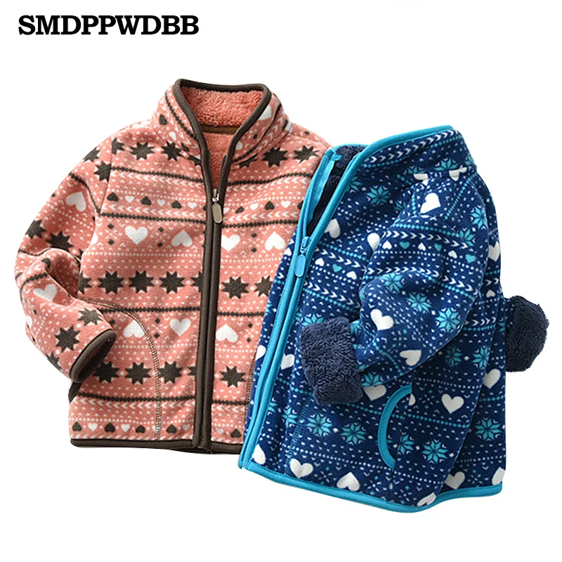 SMDPPWDBB/сезон весна-осень-зима; детская милая куртка из мягкого флиса для девочек; пальто; верхняя одежда; кардиган; одежда; свитер