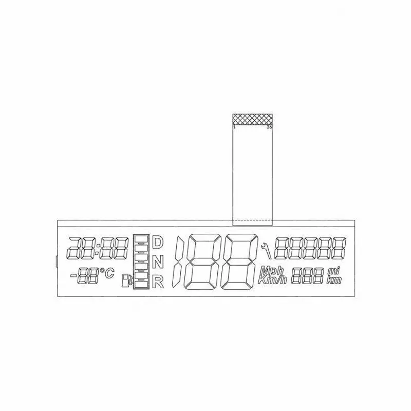 Дисплей для Microcar MC1 MC2 M.Go кластер инструментов|Комплекты датчиков и приборные