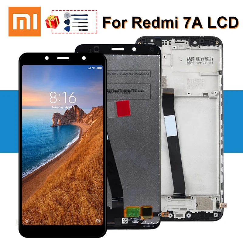 Оригинальный ЖК дисплей для Xiaomi Redmi 7A с сенсорным экраном и дигитайзером в сборе
