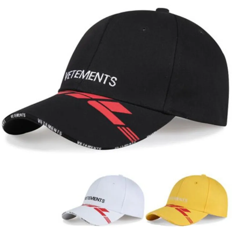 

Vetements DHL Logo Baseball Caps 2020 Men Women embroideried Logo VETEMENTS Hats Good Quality Summer VTM Caps 3 Colors VTM Hat