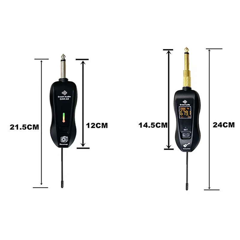 

Wireless Guitar Transmitter Wireless System Transmitter Receiver Built-in Lithium Battery Rechargeable