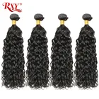 Малазийские волнистые пучки волос RXY, человеческие волосы с двойным переплетением, человеческие волосы для наращивания, 10-28 дюймов, можно окрашивать и отбеливать